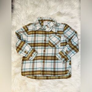Little Co. By Lauren Conrad Toddler Boy 100% Organic cotton Flannel  Shirt B7